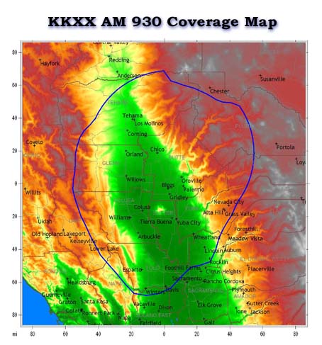 Click here for a close up of the KKXX Coverage Map